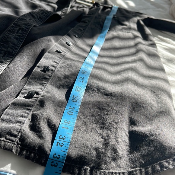 Madewell weathered black button-down shirt dress xs - Picture 9 of 13